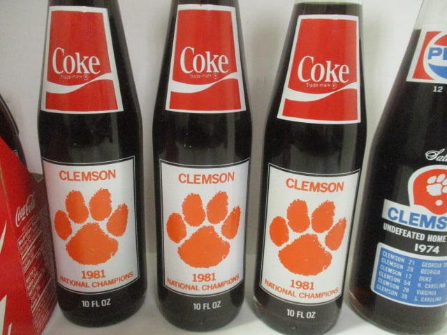 Clemson "National Champions" Unopened Coca-Cola and Pepsi Bottles and Can - 4