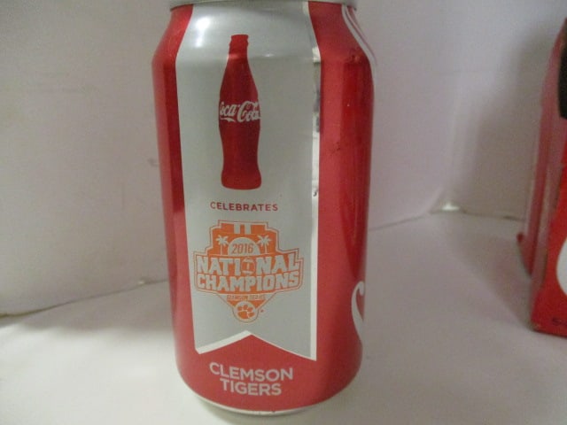 Clemson "National Champions" Unopened Coca-Cola and Pepsi Bottles and Can - 6