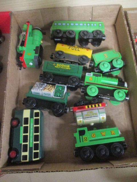 Selection of Thomas the Train Engine Wood and Plastic Train Cars and Vehicles (1 of 3)