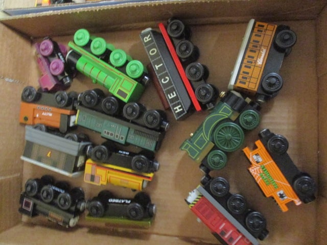 Grouping of Thomas the Train Engine Wood Magnetic Train Cars (1 of 3)