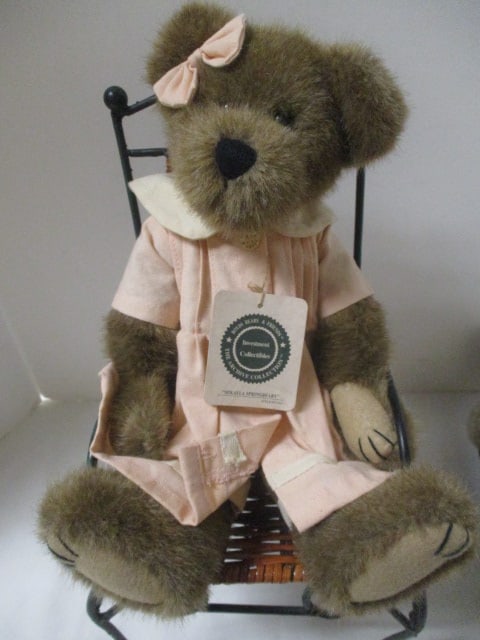2 New with Tags Boyd's Bears Bearwear Plush Bears and Rattan and Wrought - 3
