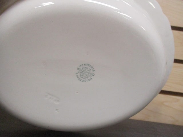 Vintage Wedgwood Embossed "Queensware" China Serving Bowl - 3
