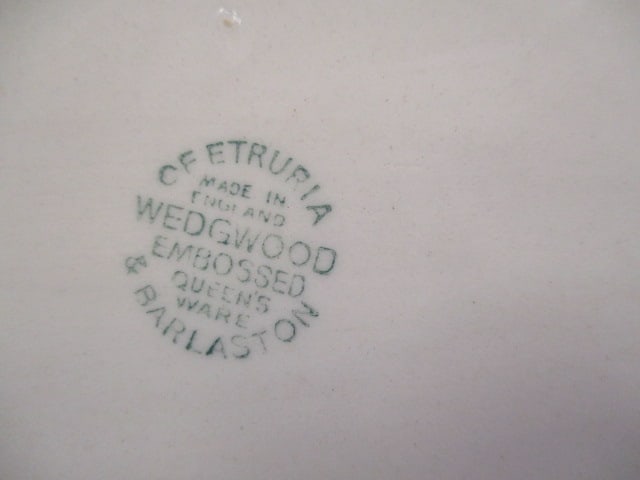 Vintage Wedgwood Embossed "Queensware" China Serving Bowl - 4