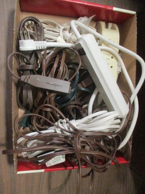 Lot of Extension Cords and Surge Protectors: .