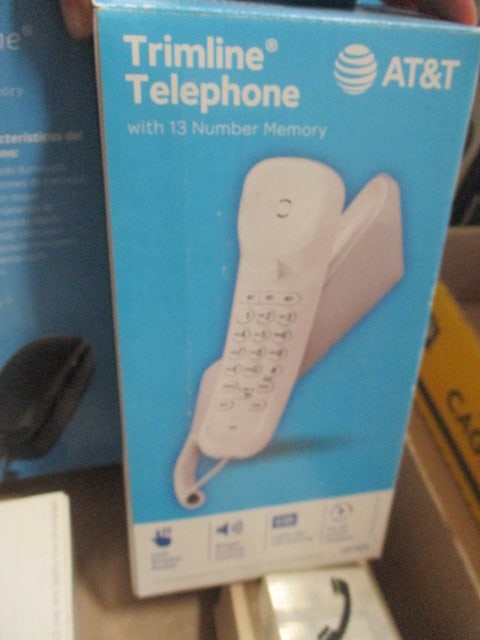 4 New Old Stock AT&T Trimline Telephones and Realistic Fone Flasher 2 - 4
