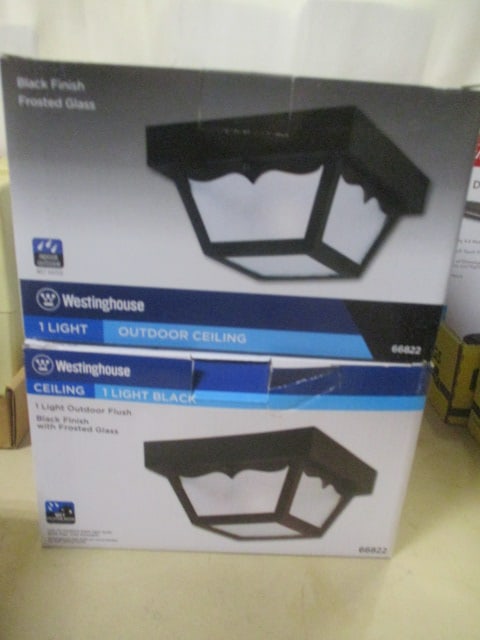 2 New Old Stock Westinghouse Outdoor Flush Ceiling Lights (1 of 5)