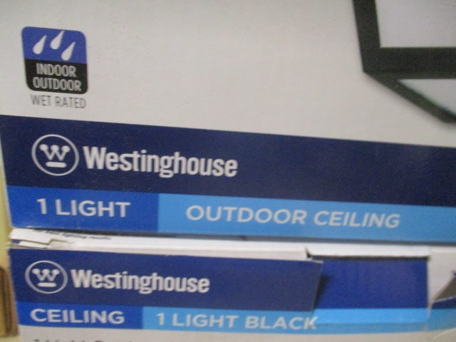 2 New Old Stock Westinghouse Outdoor Flush Ceiling Lights - 2
