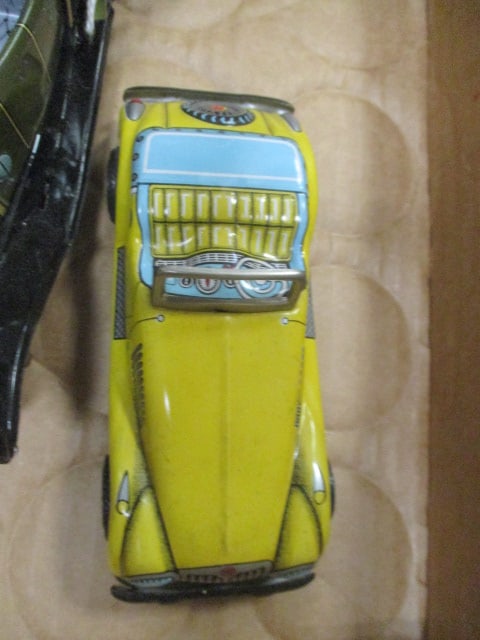 Lot of 4 Vintage Tin and Plastic Toy Trucks and Cars - 2