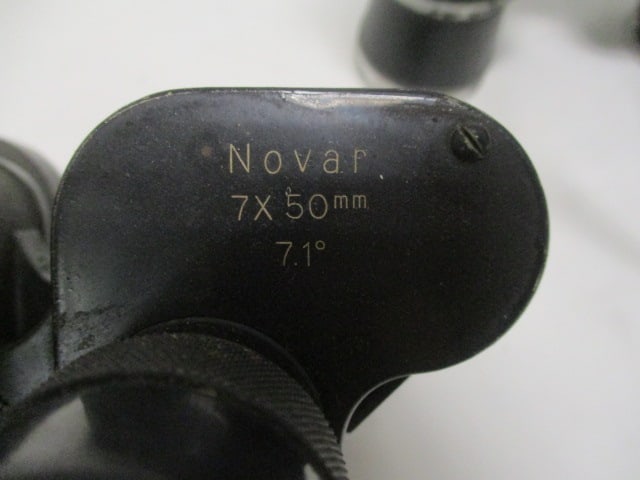 Vintage Nikko (Tokyo) Novar and SPI Optex Binoculars with Leather Case - 3