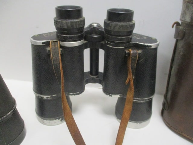 Vintage Nikko (Tokyo) Novar and SPI Optex Binoculars with Leather Case - 5