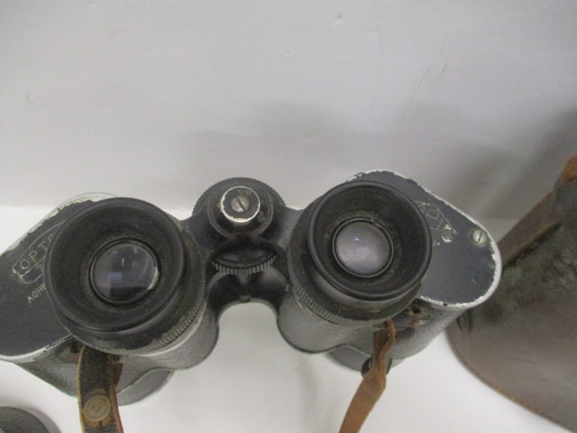 Vintage Nikko (Tokyo) Novar and SPI Optex Binoculars with Leather Case - 8