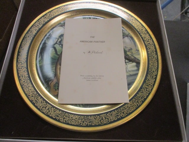 2 Pickard Handpainted Plates in Original Boxes and Audubon Best Loved - 5