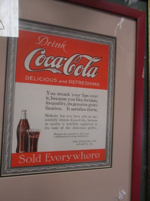 4 Vintage Framed "Coca-Cola" Advertising Art - 3