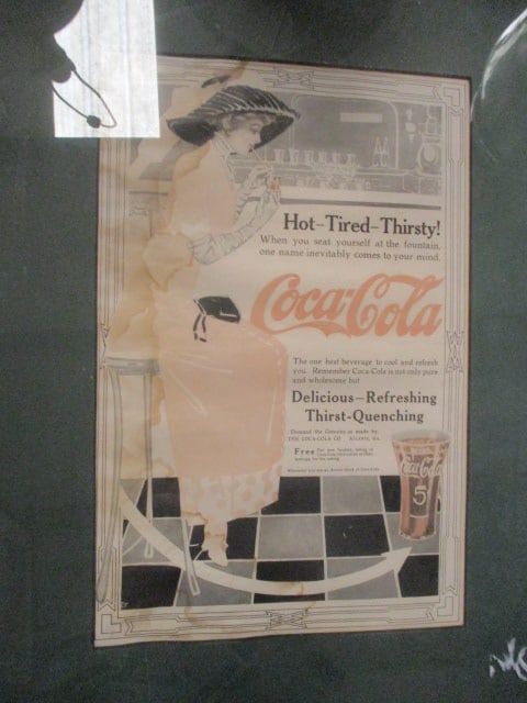 4 Vintage Framed "Coca-Cola" Advertising Art - 4
