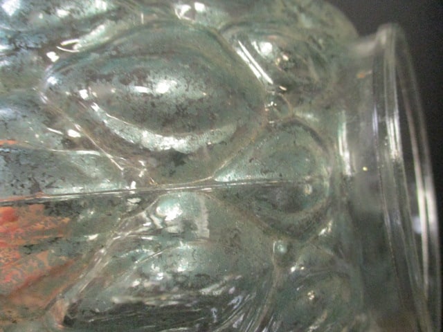 Vintage Textured Clear Glass Lamp Globe - 3