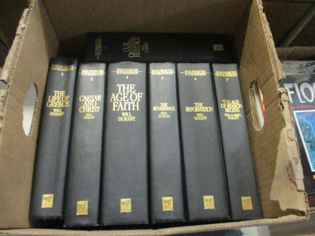 Set of 7 Vintage Will Durant's "The Story of Civilization" Volume Books (1 of 4)