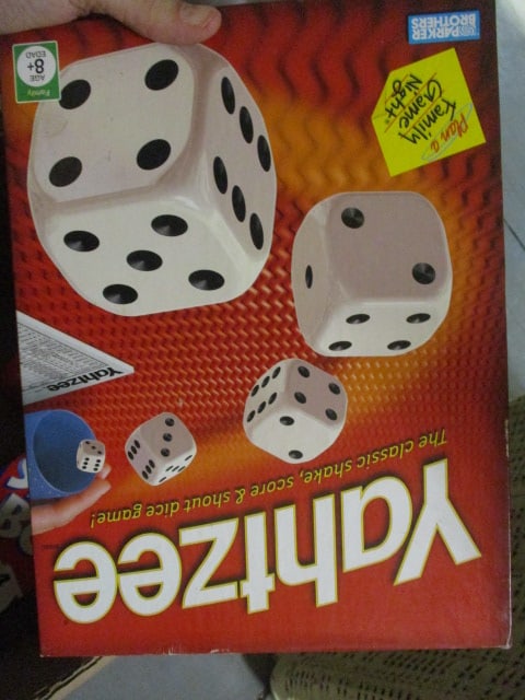 Lot of Board and Card Games - Scrabble, Yahtzee, Skip-Bo, and Playing Cards - 4