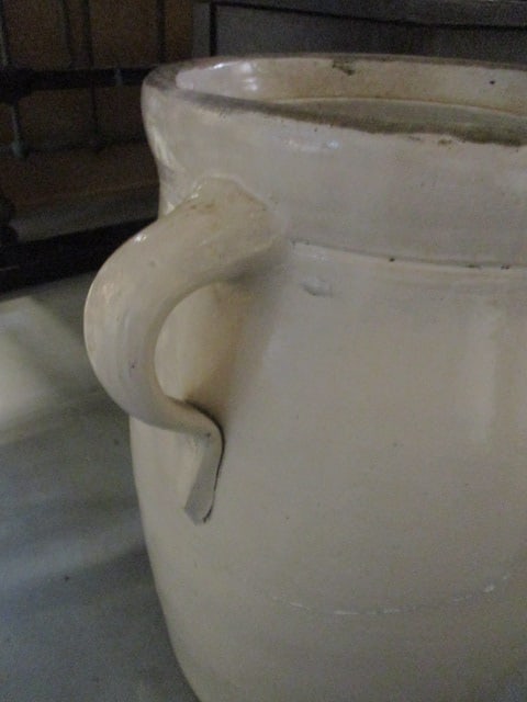 Antique Louisville Pottery Company "Blue Indian Head" 5 Gallon Stoneware - 5