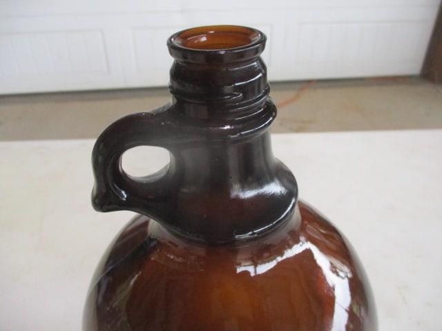 Vintage Pharmacy Medicine Brown Amber Glass Bottle 1 Gallo - 2