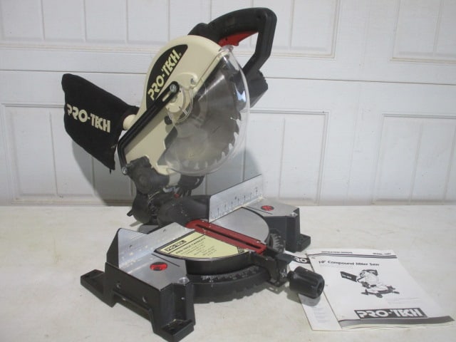 Pro-Tech 10" Compound Miter Saw Like New: .