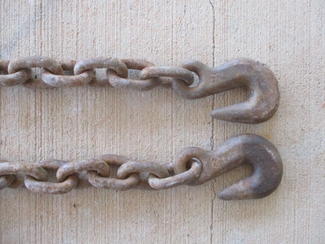 19.5ft of 2" x 5/8" Chain w/Hooks - 2