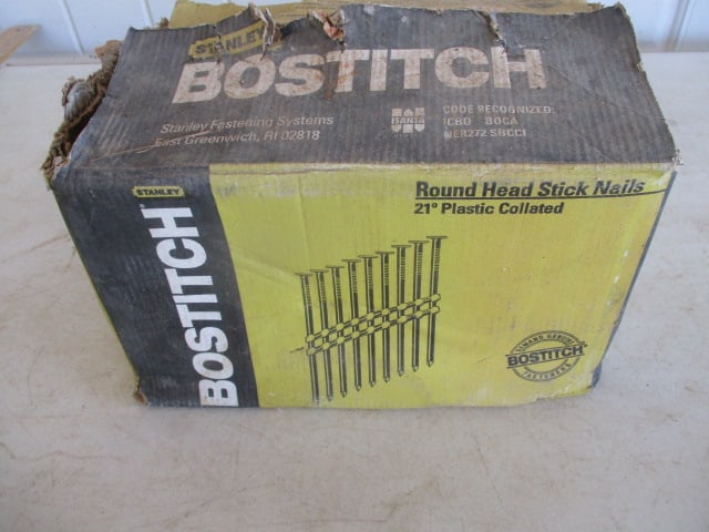 Bostitch Round Head Stick Nails Full Box: .