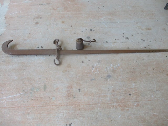 Antique Fairbanks 700lb Balance Beam Scale w/Counter Weight 7'4" Long: .