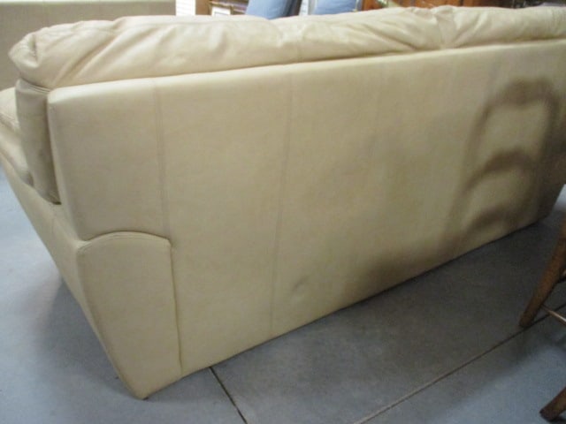 Haverty's Camel Tone Leather Sofa - 5