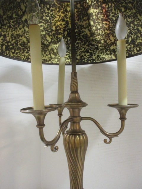 Bouillotte 3 Arm Candelabrum Style Table Lamp - 2
