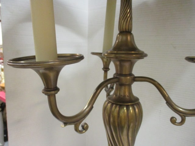 Bouillotte 3 Arm Candelabrum Style Table Lamp - 5