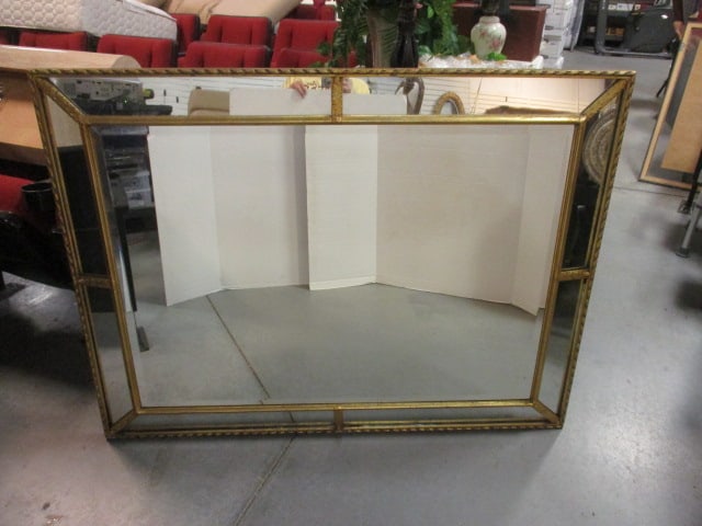 Large Milch & Sons Neoclassical Style Beveled Mirror