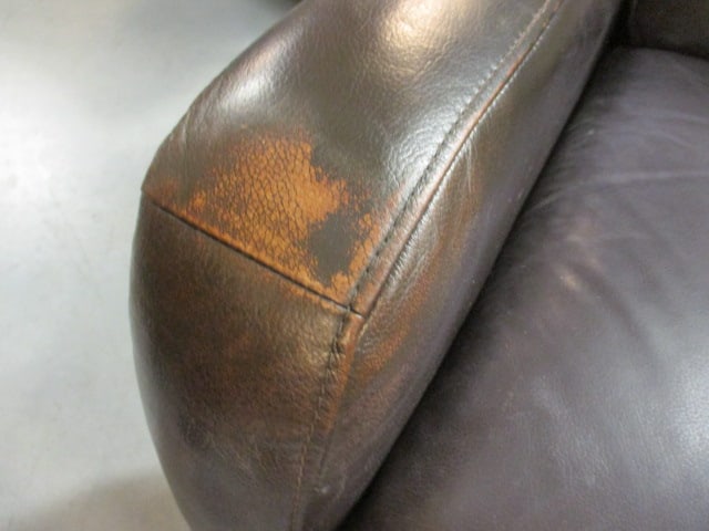 Superb Creation Mocha Tone Leather Swiveling Rocking Recliner - 11