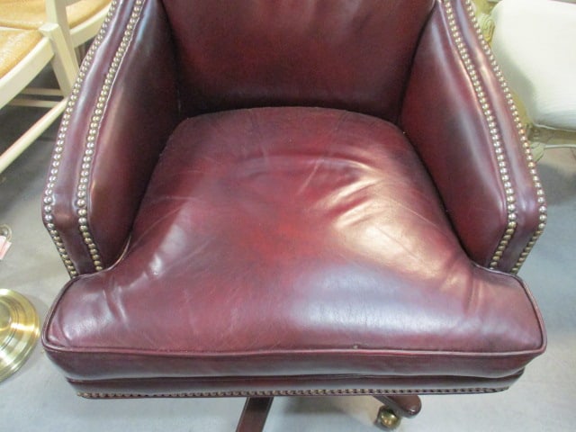 Bradington Young Leather Executive Chair with Nail Head Accents - 2