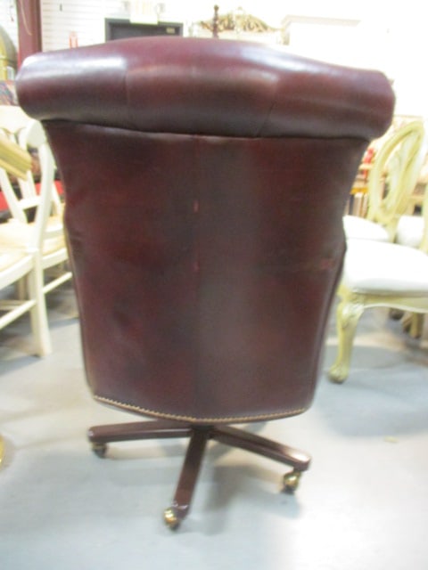 Bradington Young Leather Executive Chair with Nail Head Accents - 5