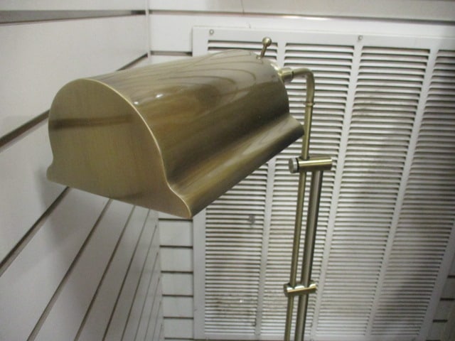Brushed Antique Brass Adjustable Task Floor Lamp - 3