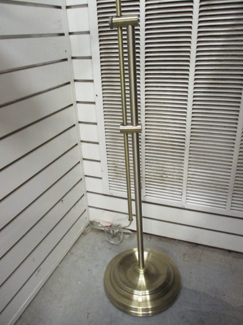 Brushed Antique Brass Adjustable Task Floor Lamp - 5