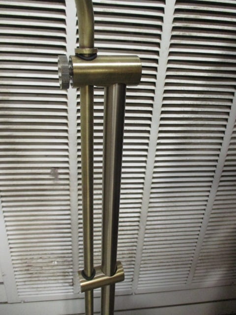 Brushed Antique Brass Adjustable Task Floor Lamp - 8