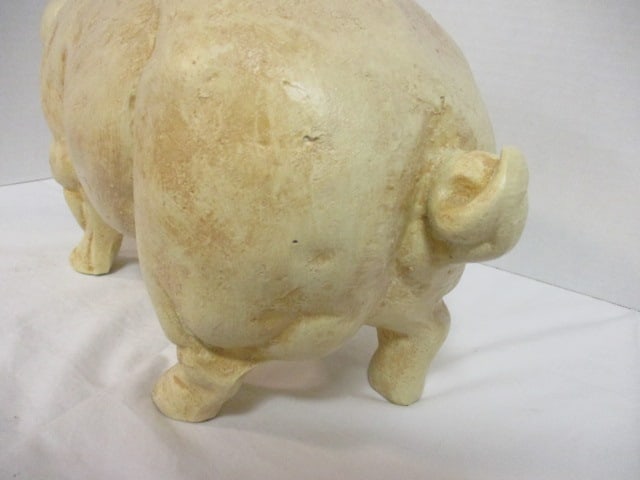Painted Cast Metal Pig - 5