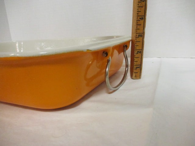 Le Creuset Enamel over Cast Lasagna Casserole with Metal Handles - 8