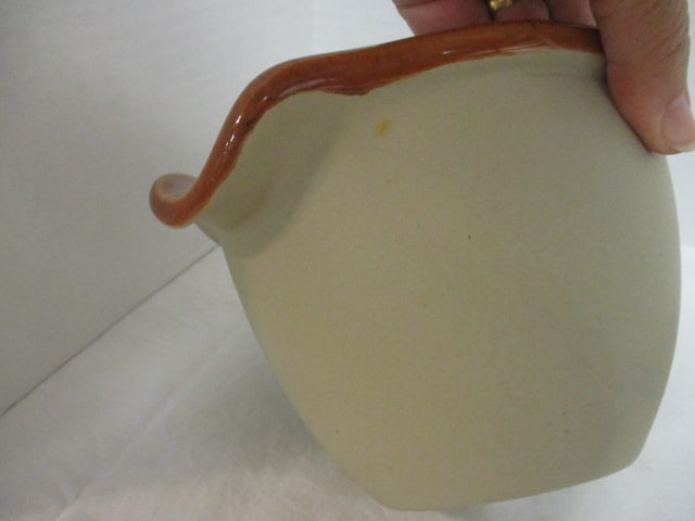 Bennington Potters Stoneware Batter Bowl and Follette Pottery Bread & Oil Dipping Plate - 5