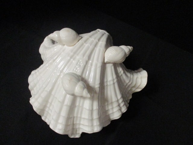 Fitz & Floyd Clam Shell Footed Dish - 3
