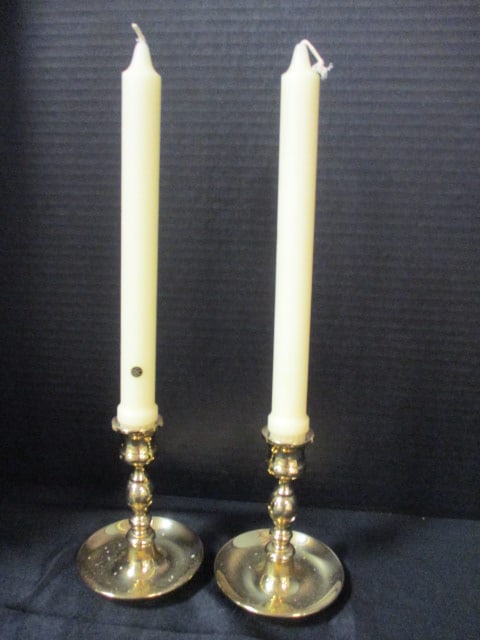 Pair of Baldwin Brass Candlesticks (1 of 6)