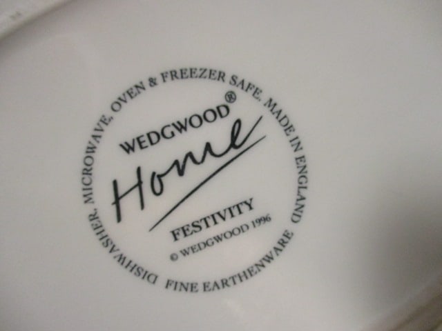 Wedgwood Home "Festivity" Earthenware Platters and Oval Vegetable Bowls - 5