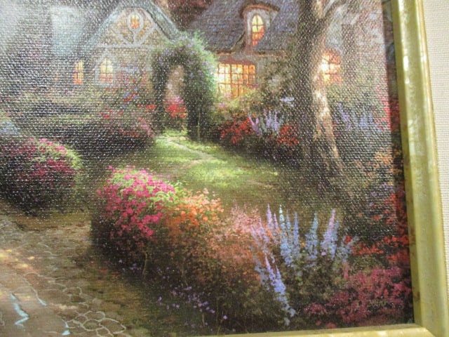 Thomas Kinkade "Cobblestone Lane I" Limited Edition Classics Collection Reproduction on Board - 3