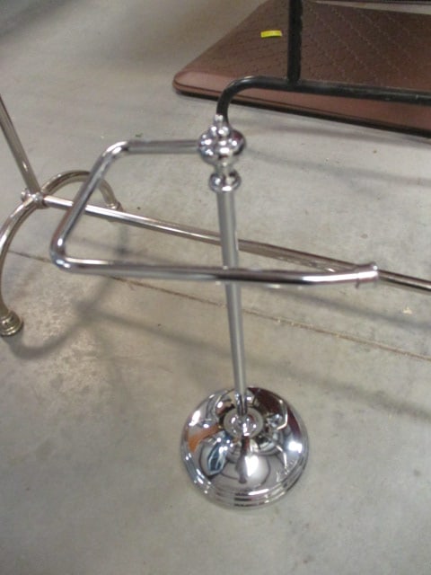 Chrome Towel/Blanket Rack and Face Towel Stand - 2