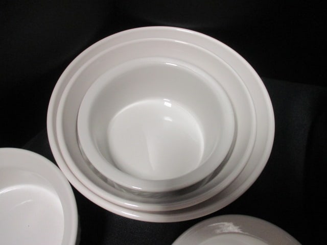 Five Corningware French White Stoneware Dishes and Portables Set - 3