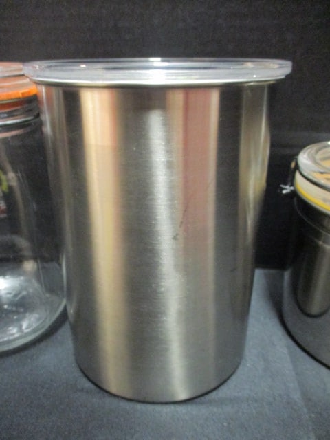 Two Lock Lid Glass Canisters, Stainless Lock Lid Canister and Airscape Stainless - 6