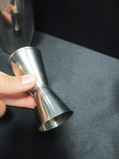 Stainless Cocktail Shakers, Jig and Oil/Vinegar Bottle - 6