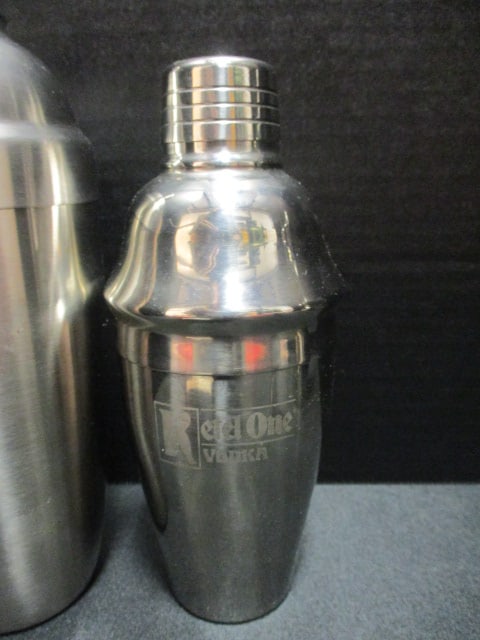 Stainless Cocktail Shakers, Jig and Oil/Vinegar Bottle - 7