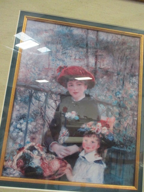 Framed and Matted Reproduction Print of "Two Sisters" by Pierre-Auguste Renoir - 2